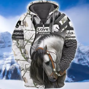 Love Horse 3D All Over Printed Shirts - NTQ