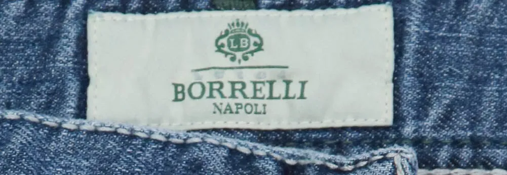 Luigi Borrelli Denim Blue Jeans - Super Slim - 32 US / 48 EU