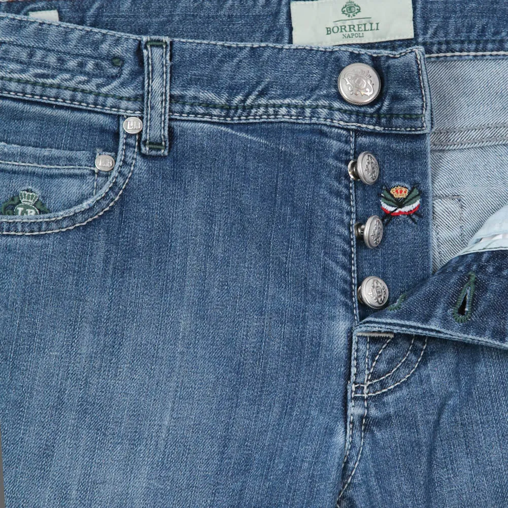 Luigi Borrelli Denim Blue Jeans - Super Slim - 32 US / 48 EU