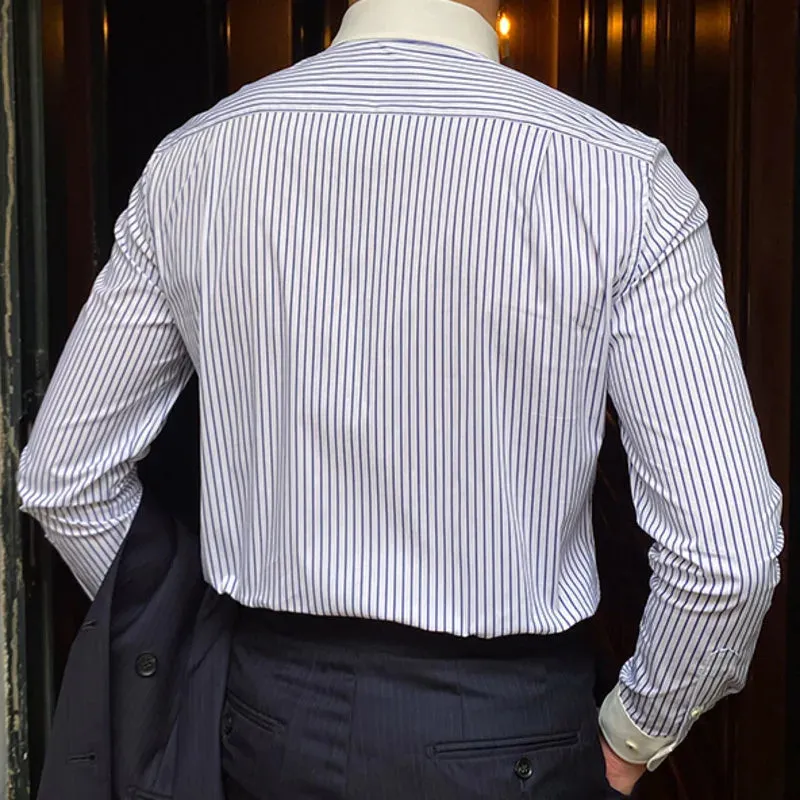 LuxShirts Kontraststreifen Herren Hemd