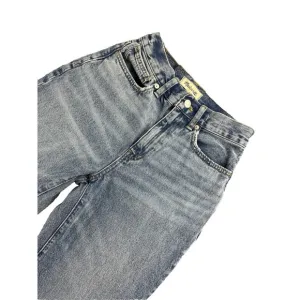 Madewell Jeans Womens 24 Blue Baggy Straight Medium Wash Denim Cotton NWOT