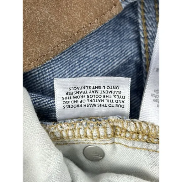 Madewell Jeans Womens 24 Blue Baggy Straight Medium Wash Denim Cotton NWOT