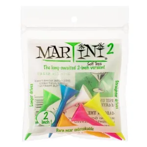 Martini Unbreakable 2 Golf Tees (Package of 6)