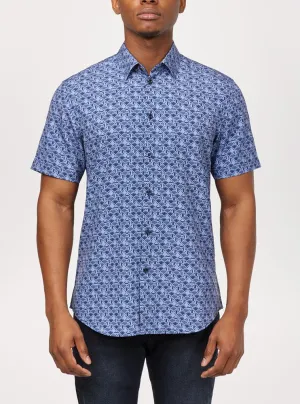 Men's casual short sleeve stretch shirt