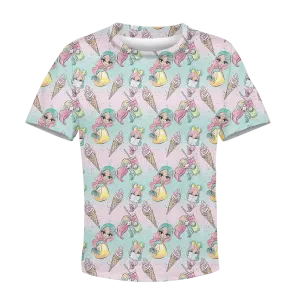 Mermaid with ice scream Kid Custom Cosplay Hoodies Apparel