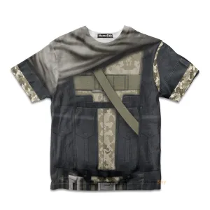 Metal Gear Big Boss Venom Snake Custom Cosplay Costume Kid Tshirt QT206179Tf