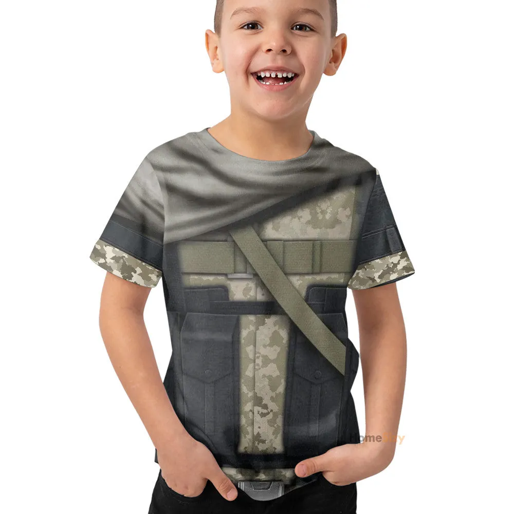 Metal Gear Big Boss Venom Snake Custom Cosplay Costume Kid Tshirt QT206179Tf