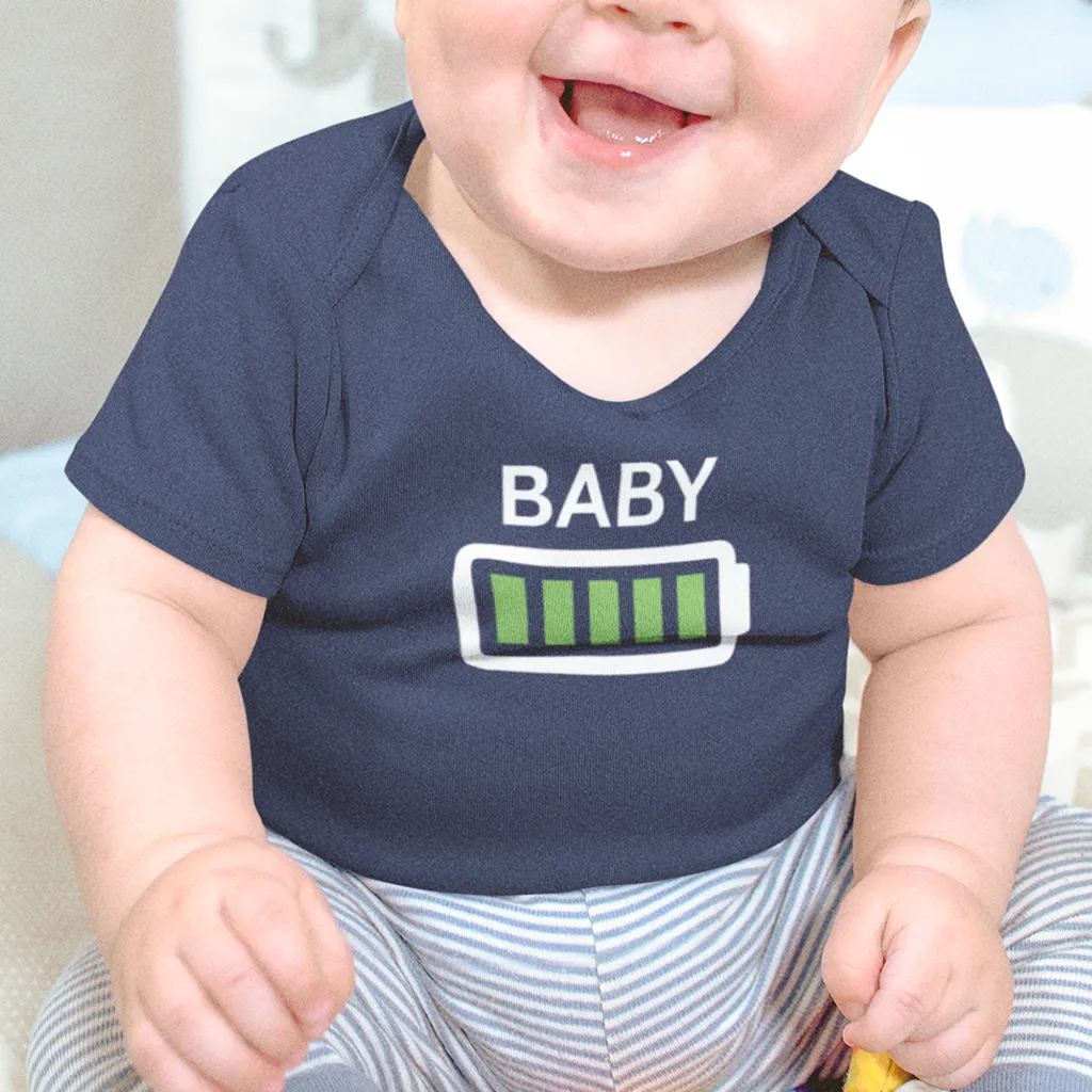 Mommy, Daddy and Baby Battery Power - Graphic T-Shirts Matching Family Outfit