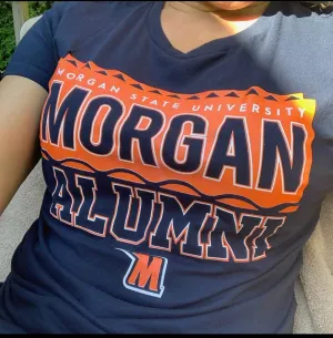 Morgan State | 90s Alumni Navy Ladies Tees (**)
