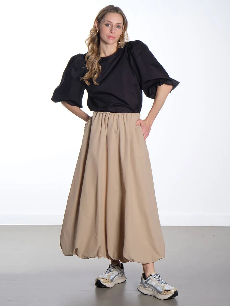 MSJoa Short Sleeve Blouse - Black