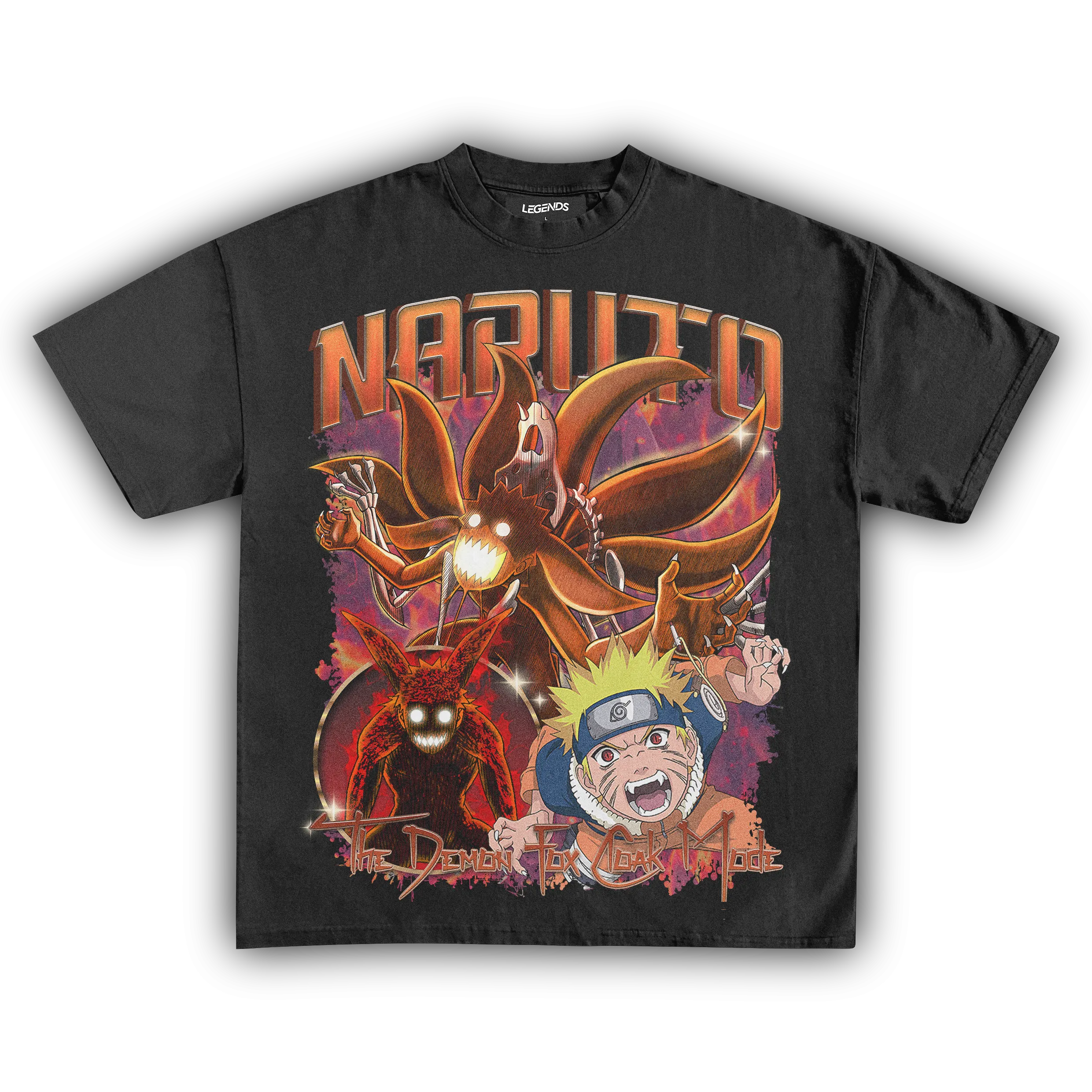 NARUTO 9 TAILS VINTAGE TEE