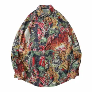 Neo Brawler Tiger Jungle Hawaiian Beach Shirt