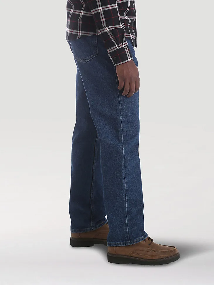 New with tags! WRANGLER® FIVE STAR PREMIUM DENIM RELAXED FIT JEAN IN BLUE RINSE! SZ 34W X 32L