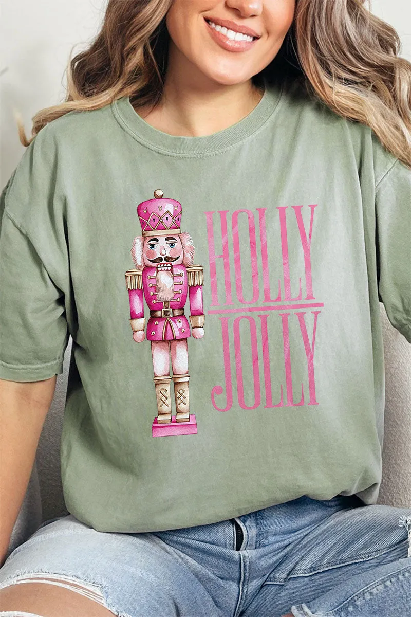 Nutcracker Holly Jolly Comfort Colors Adult Ring-Spun Cotton Tee