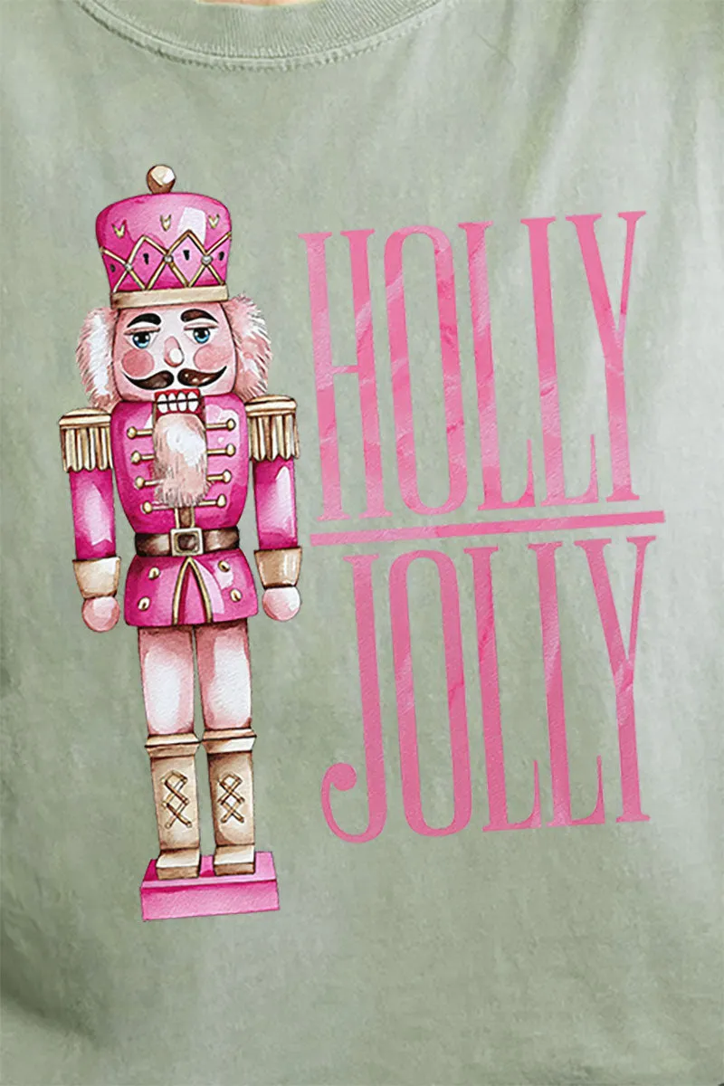 Nutcracker Holly Jolly Comfort Colors Adult Ring-Spun Cotton Tee