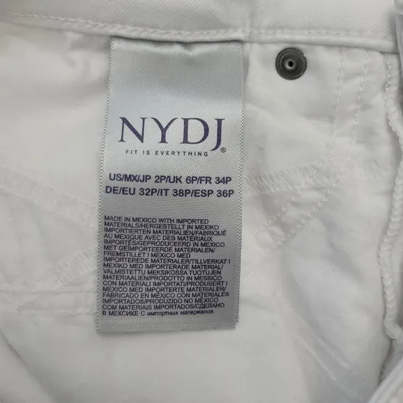 NYDJ Sheri Slim Ankle Cuff Jeans I n Petite