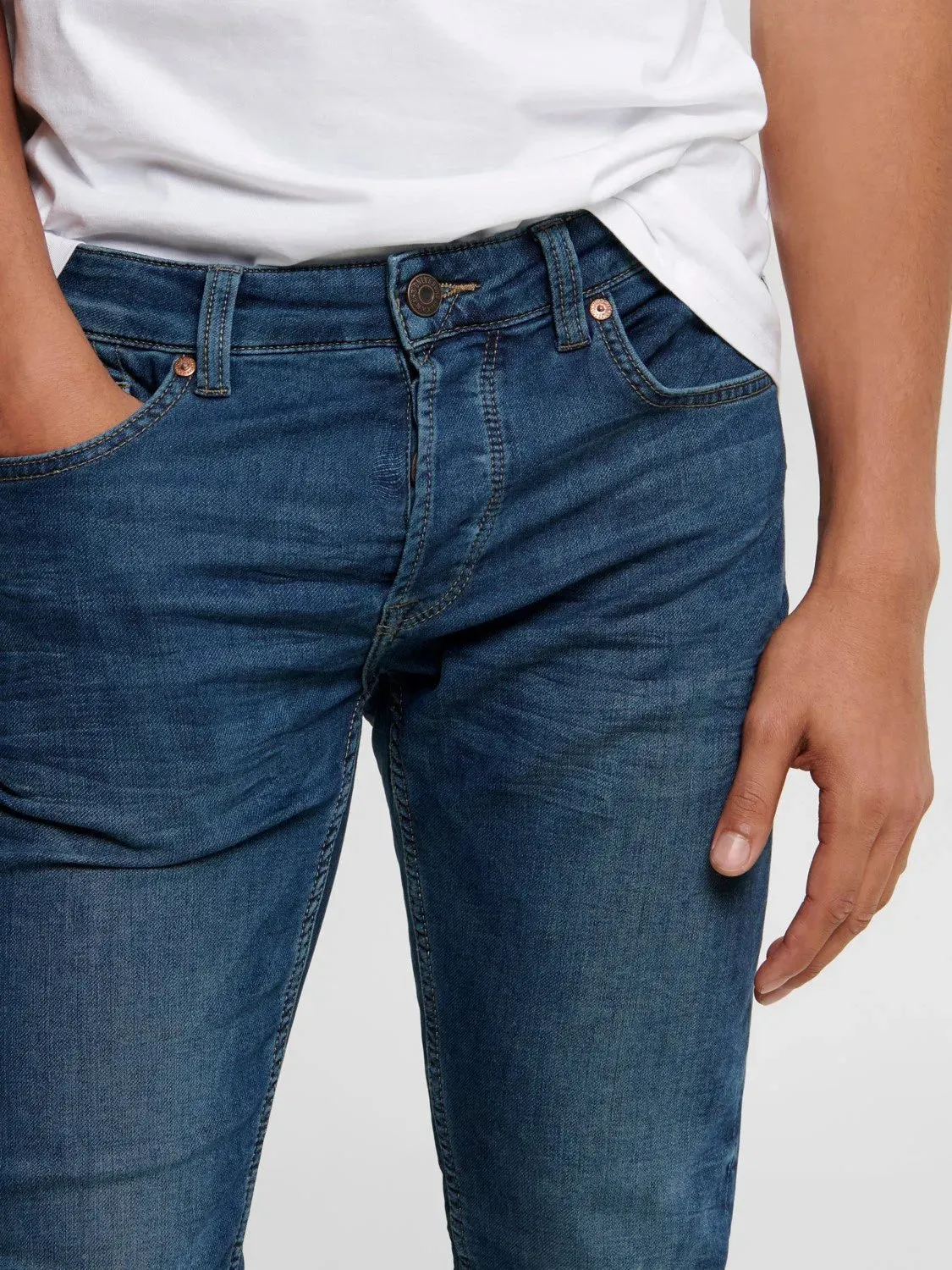 ONSLOOM BLUE JOG JEANS SLIM FIT