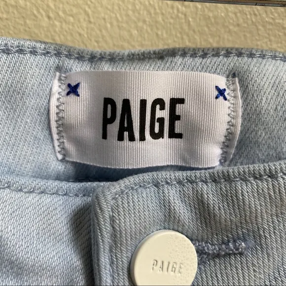 PAIGE Tie Dye Hoxton Slim Crop Raw Hem Jeans