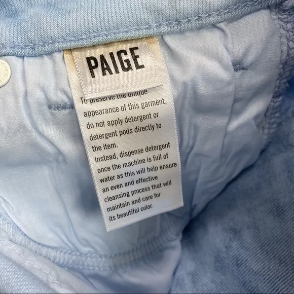 PAIGE Tie Dye Hoxton Slim Crop Raw Hem Jeans