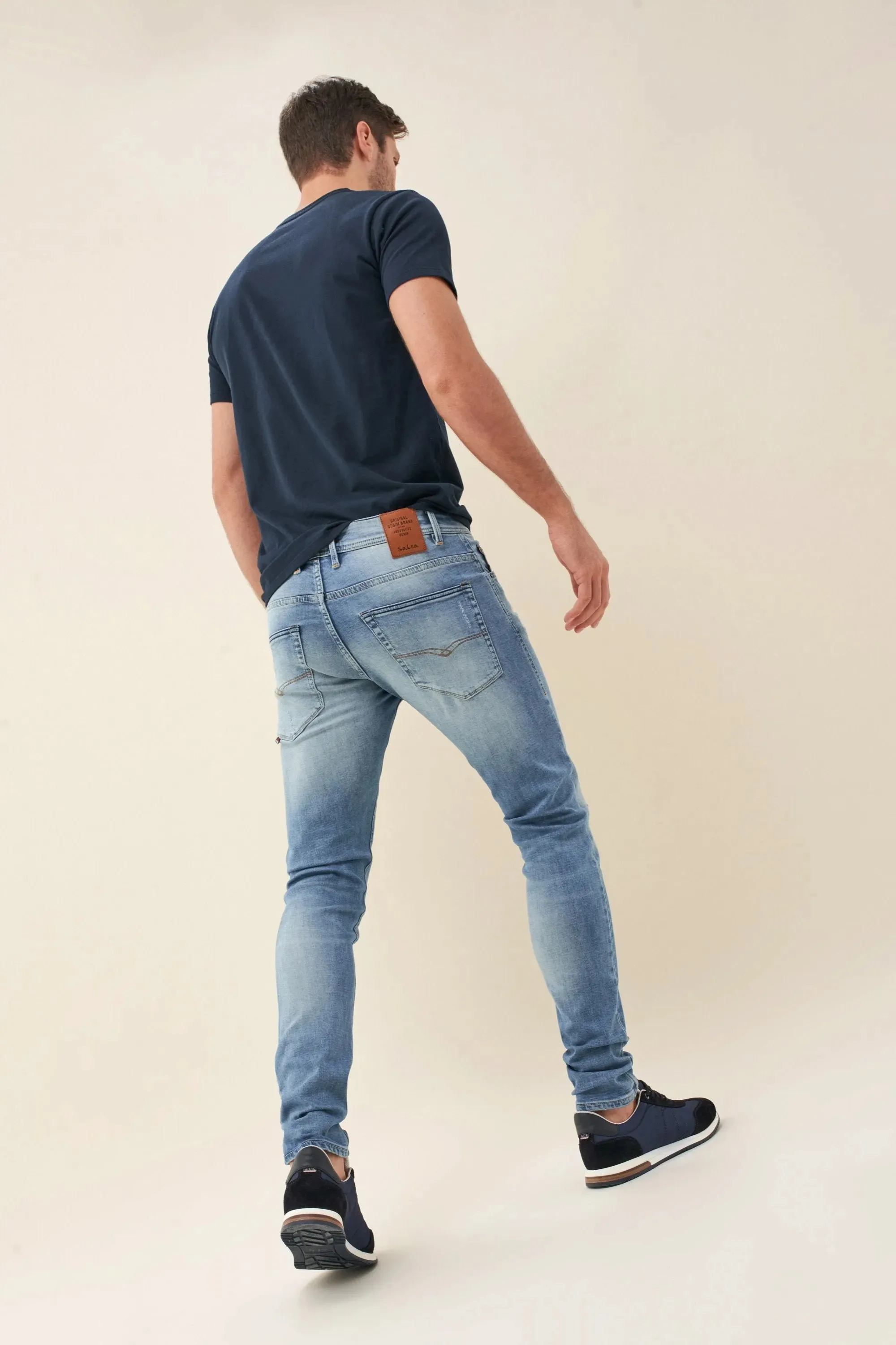 PANTALONES JOGGER SLIM PREMIUM WASH LAVADO CLARO