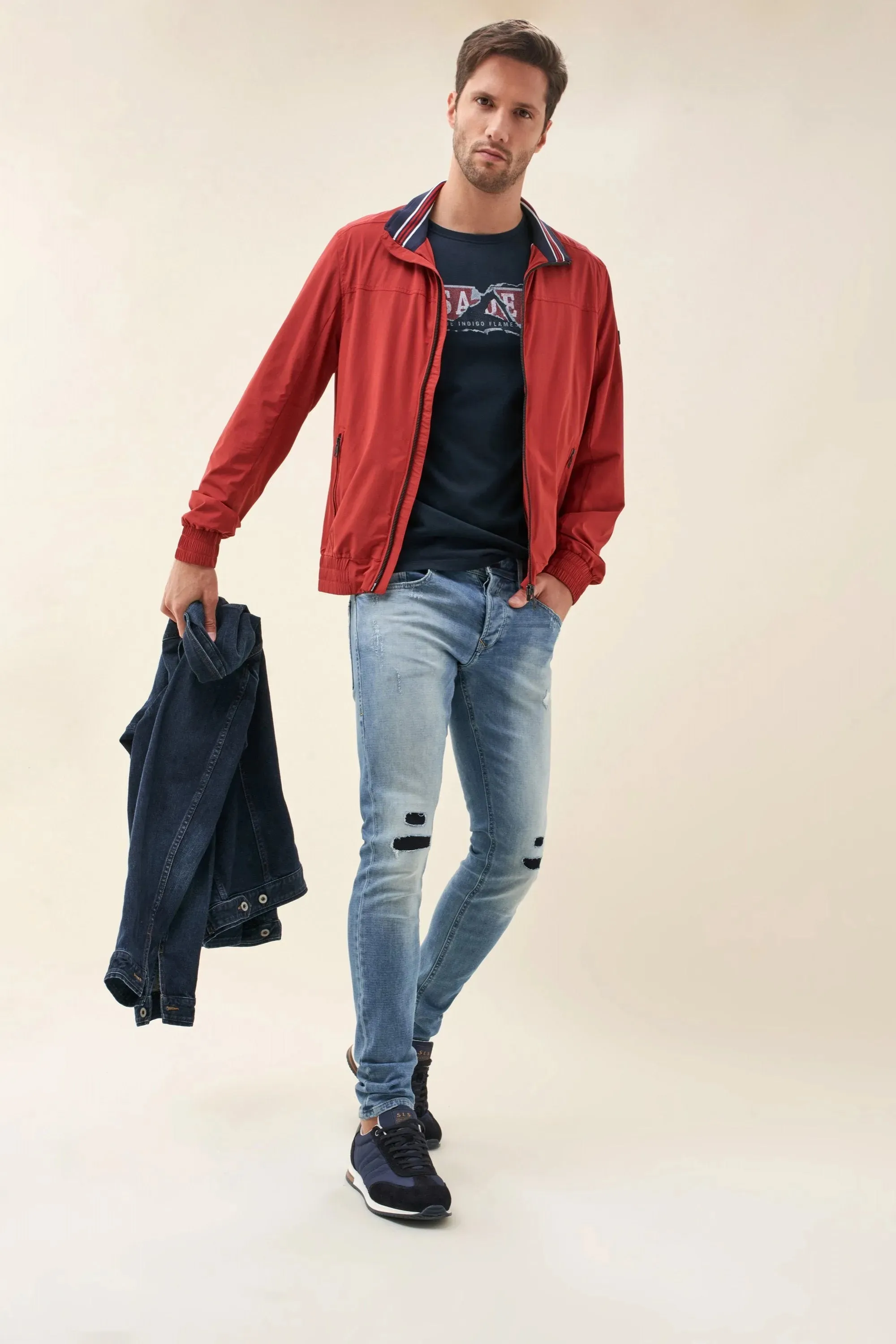 PANTALONES JOGGER SLIM PREMIUM WASH LAVADO CLARO