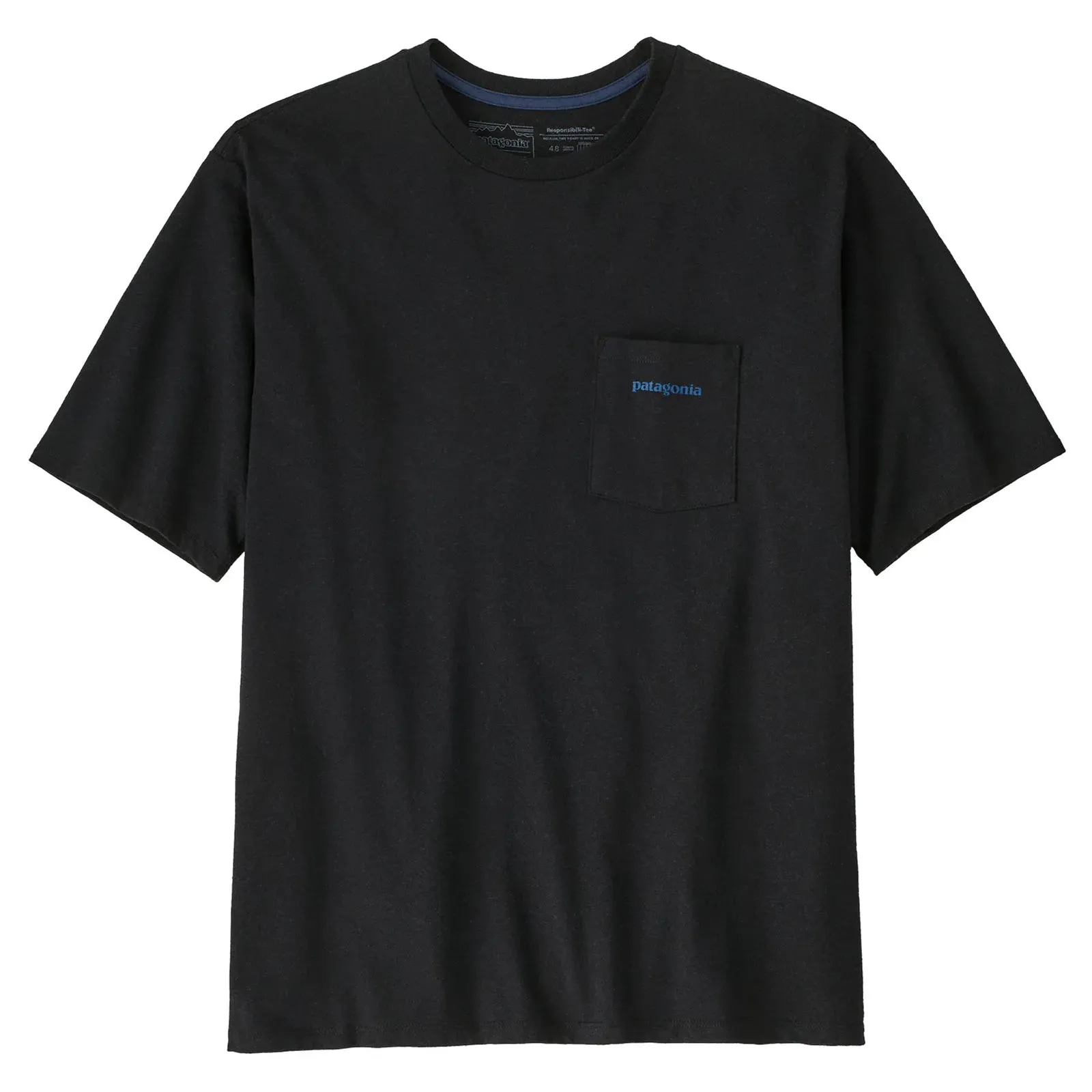 Patagonia Men's Boardshort Logo Pocket Responsibili-Tee - Ink Black