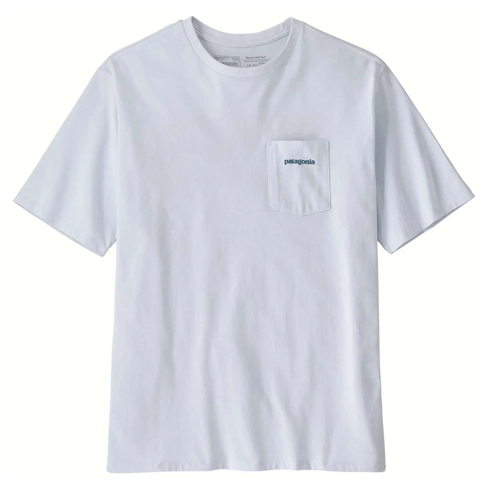 Patagonia Men's Boardshort Logo Pocket Responsibili-Tee - White