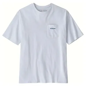 Patagonia Men's Boardshort Logo Pocket Responsibili-Tee - White