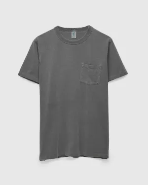 Pigment Dyed Pocket Tee in Gunmetal