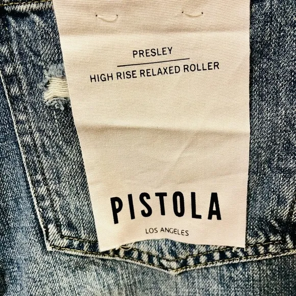 PISTOLA Jeans Presley High Rise Relaxed Roller in Los Feliz Color Size 26 NWT