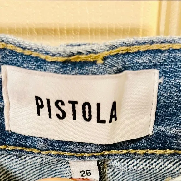 PISTOLA Jeans Presley High Rise Relaxed Roller in Los Feliz Color Size 26 NWT