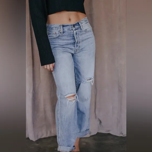 PISTOLA Jeans Presley High Rise Relaxed Roller in Los Feliz Color Size 26 NWT