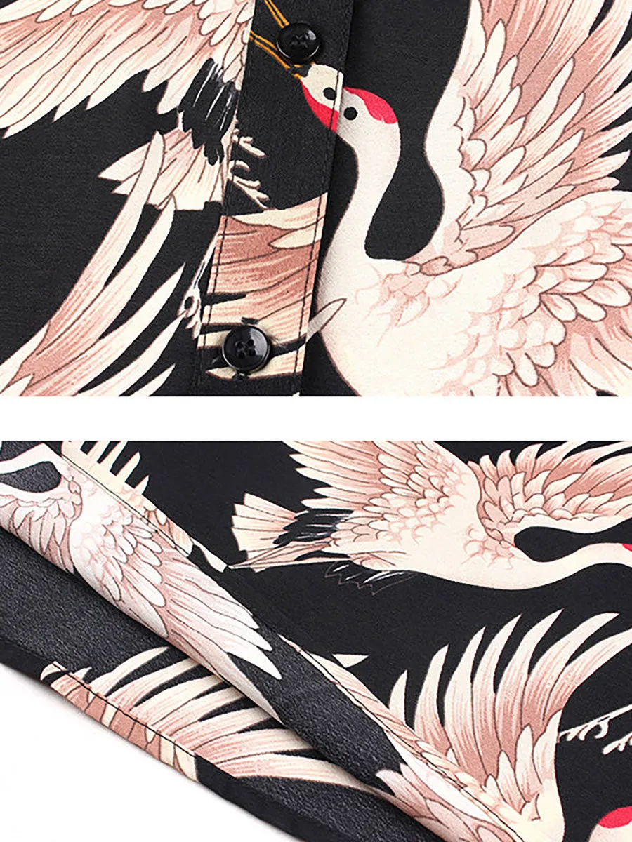 Plus Size Women Fashion Animal Prints Loose Shirt