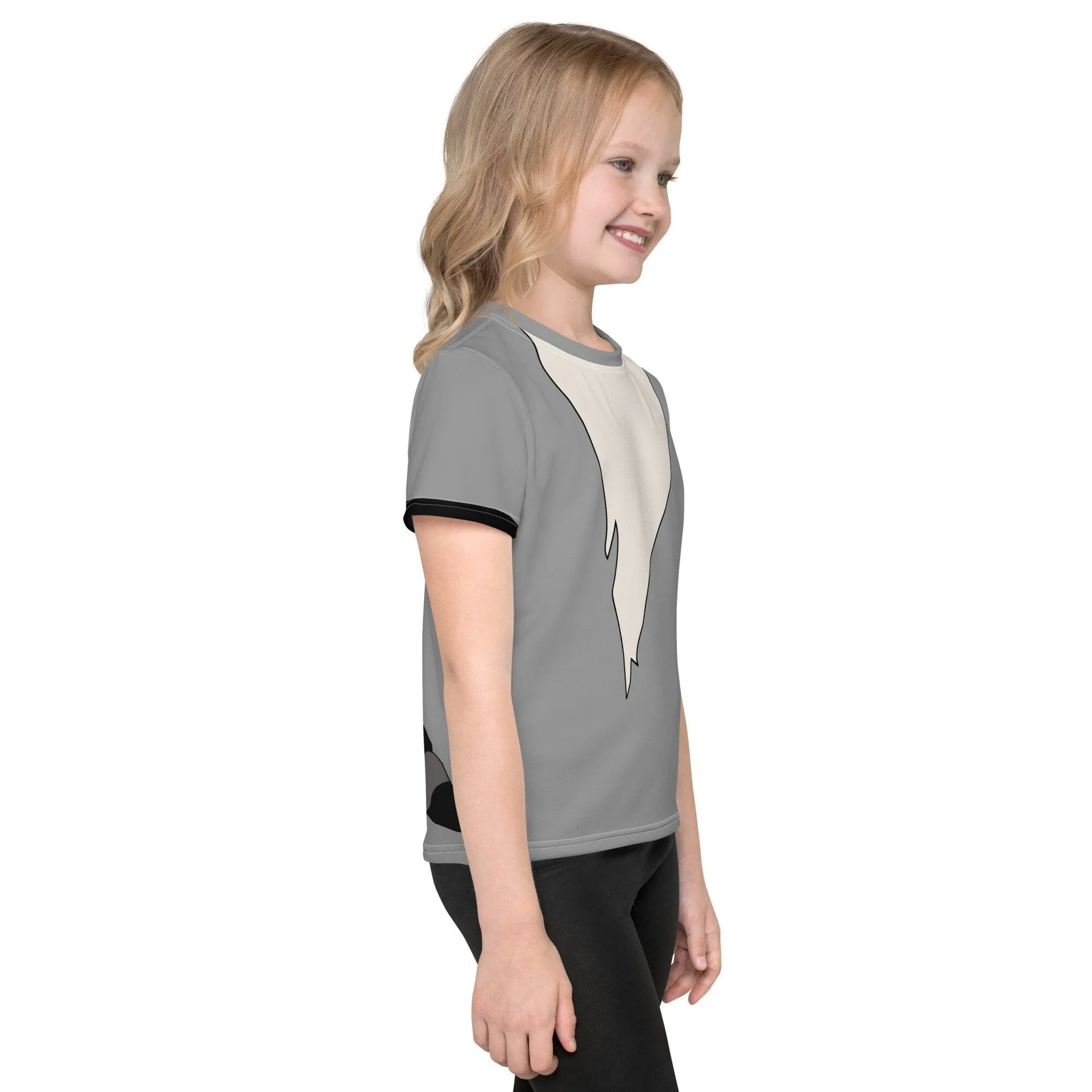 Pocahontas' Raccoon Running Costume Kids crew neck t-shirt