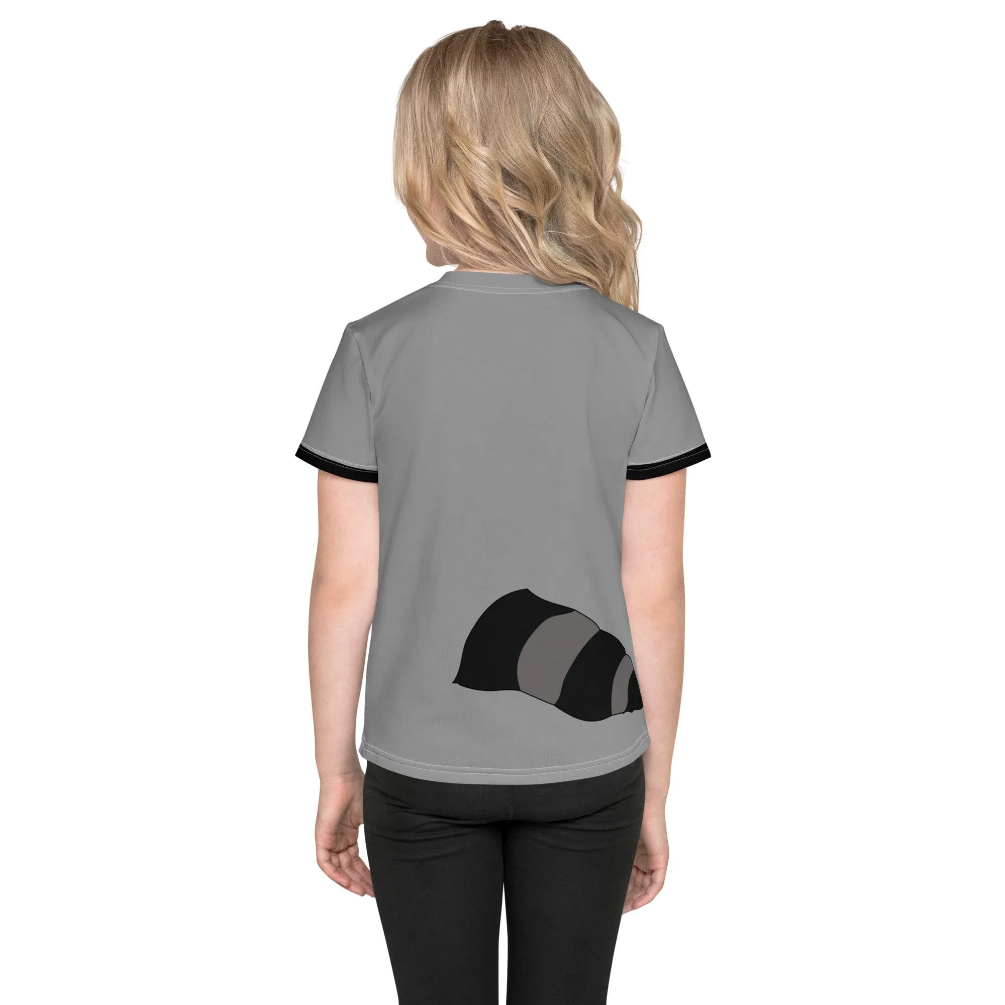 Pocahontas' Raccoon Running Costume Kids crew neck t-shirt