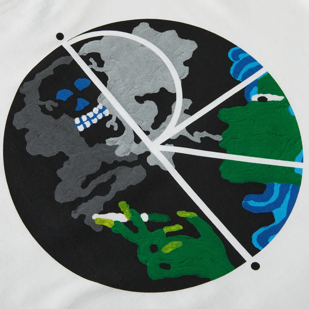 Polar Skate Co Smoking Lady Fill Logo Tee - White