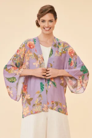 Powder Prancing Tiger Kimono Jacket