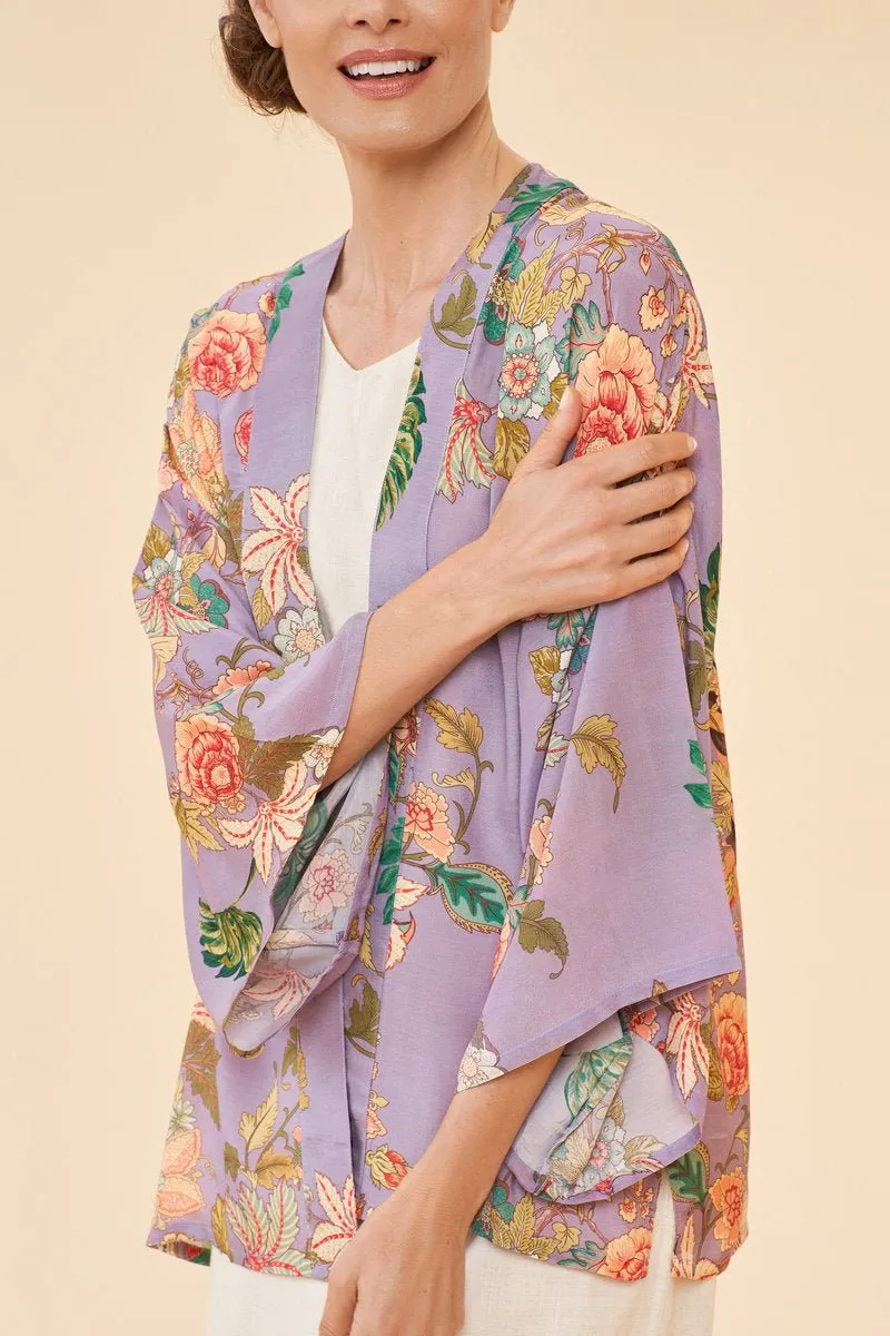 Powder Prancing Tiger Kimono Jacket