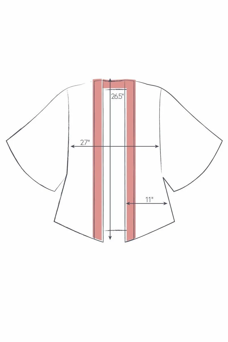 Powder Prancing Tiger Kimono Jacket