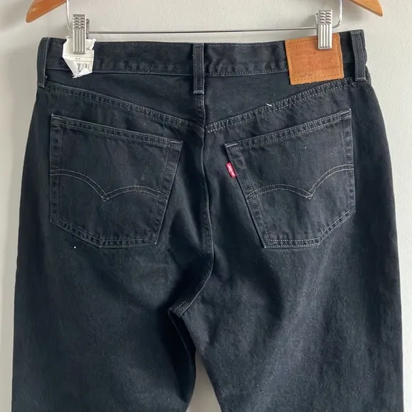 Premium Levi’s 501 black tapered leg slim jeans New button fly