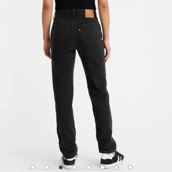 Premium Levi’s 501 black tapered leg slim jeans New button fly