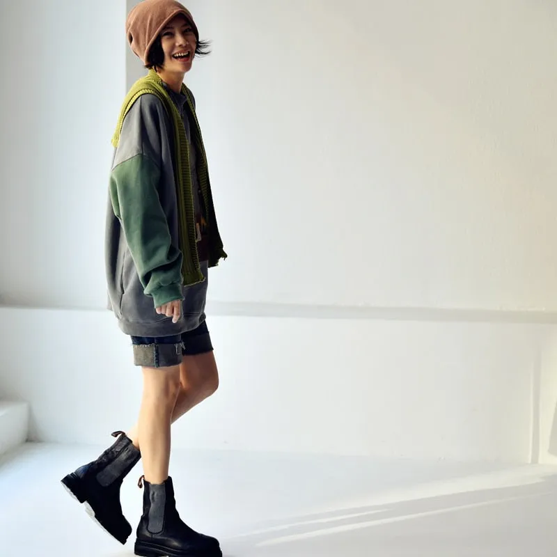 printing  loose  High collar  Add fluff  Fleece female