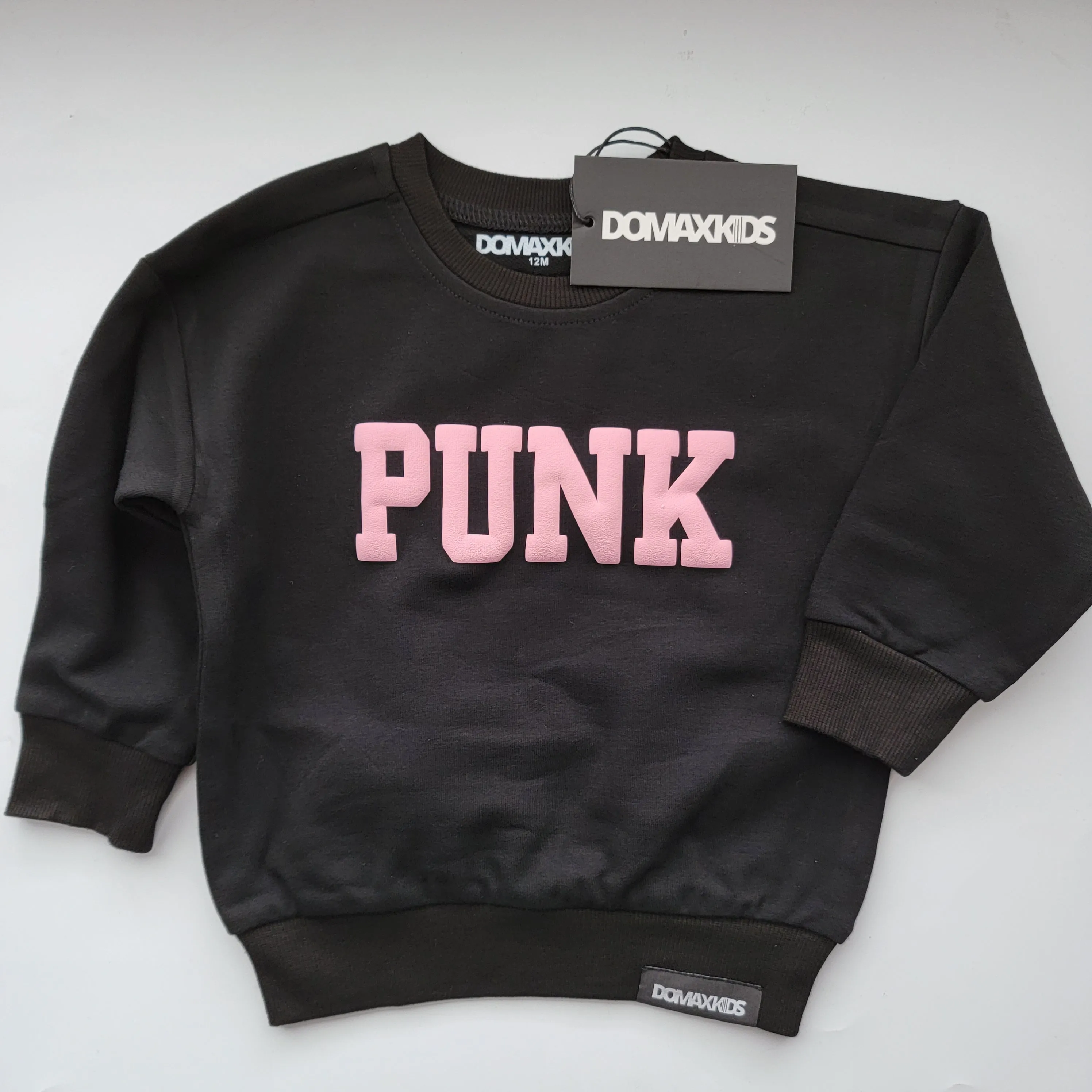 Puff Name - Kids Black Sweatshirt