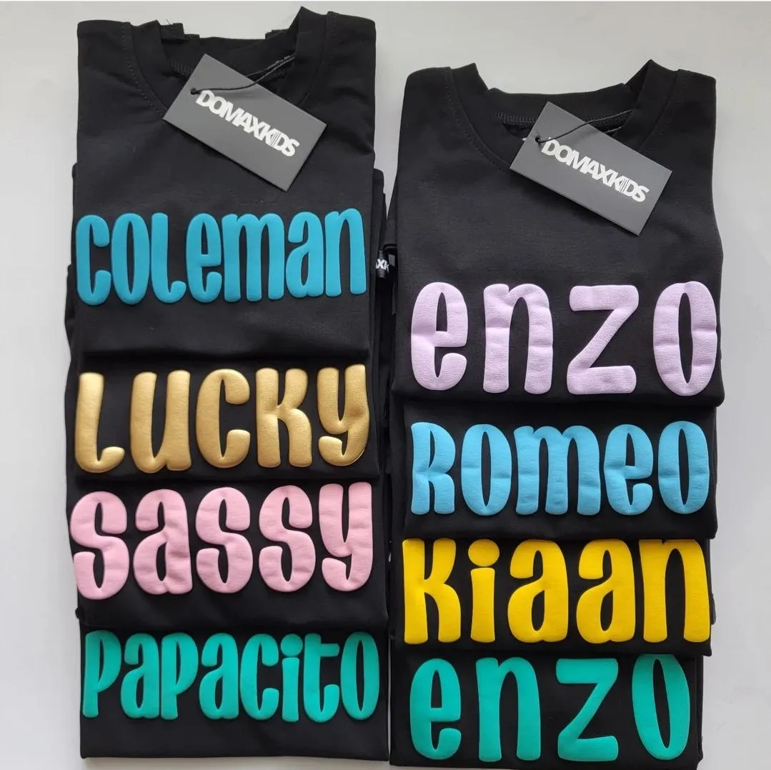 Puff Name Tee - Black Tee