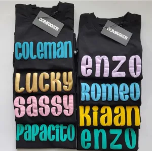 Puff Name Tee - Black Tee