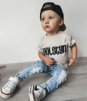 Puff Name Tee - Heather Sand Tee