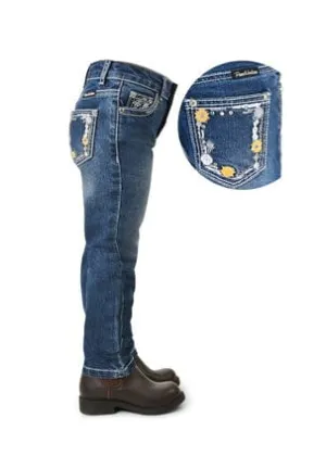 Pure Western Jeans Girls Clementine Slim Leg Dusk