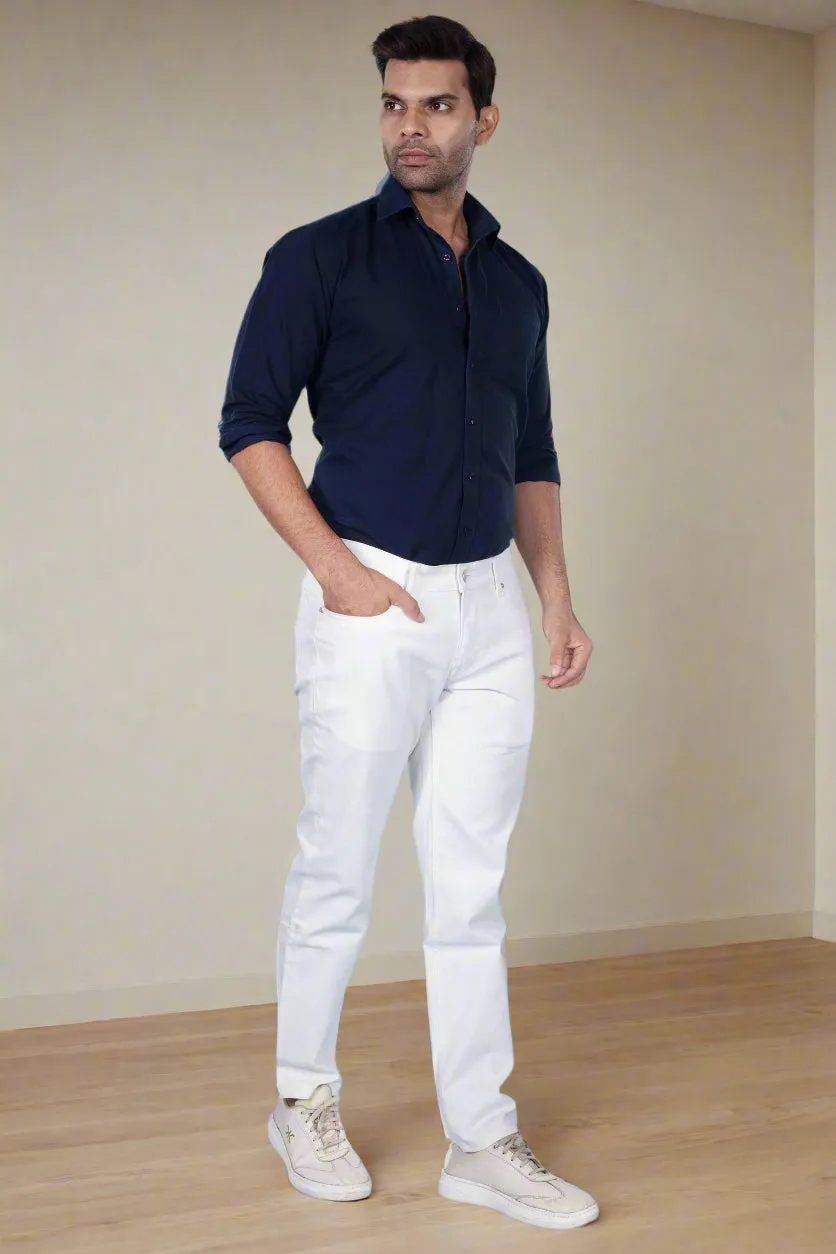Pure White Slim Fit