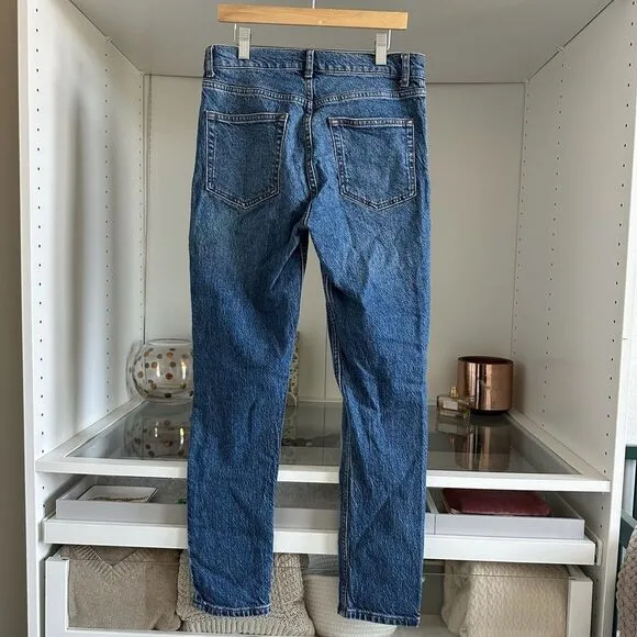 Reformation Serena High Waist Skinny Ankle Jeans in Cannes Medium Wash Size 26