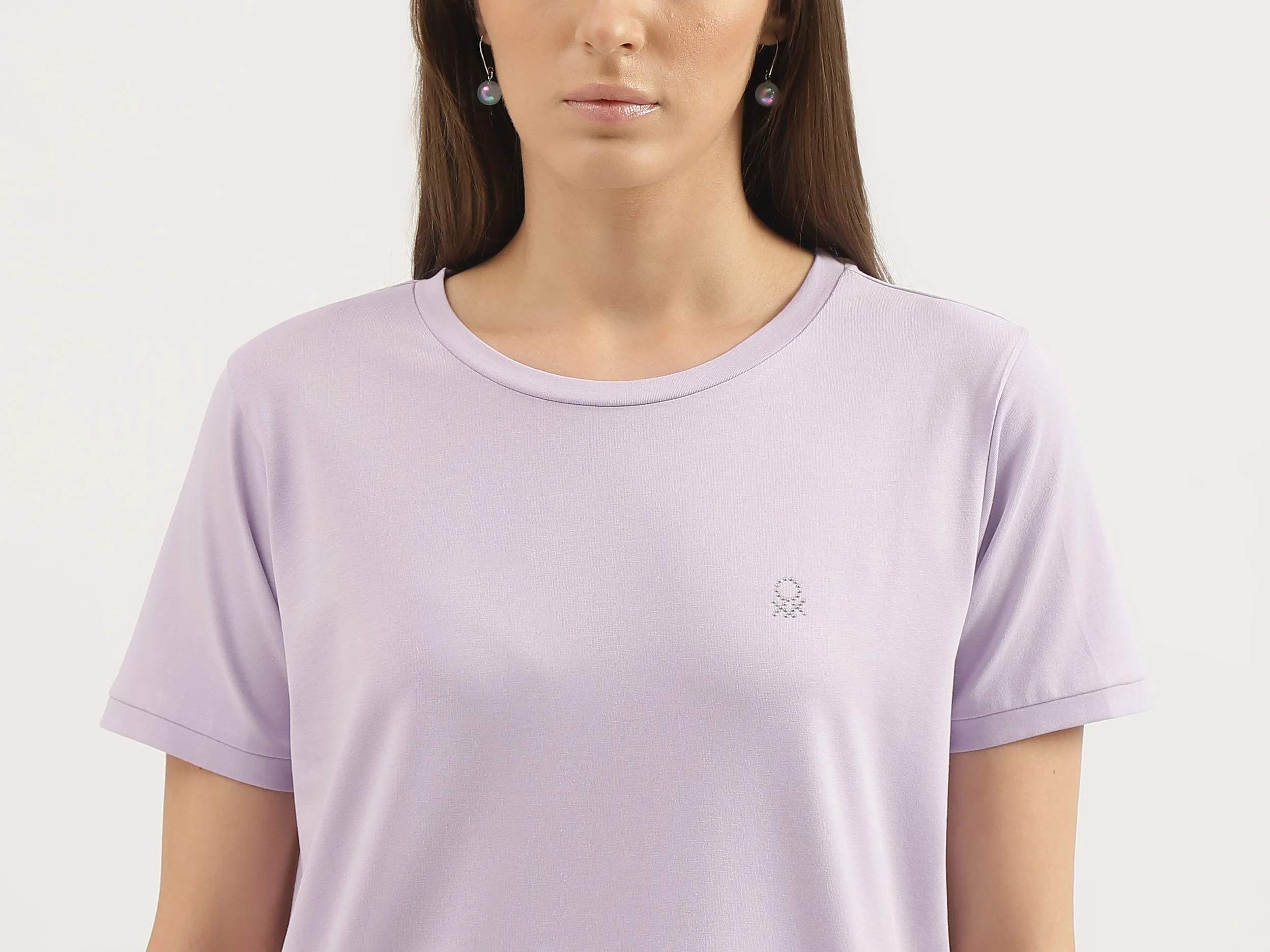 Regular Fit Round Neck Solid T-shirts